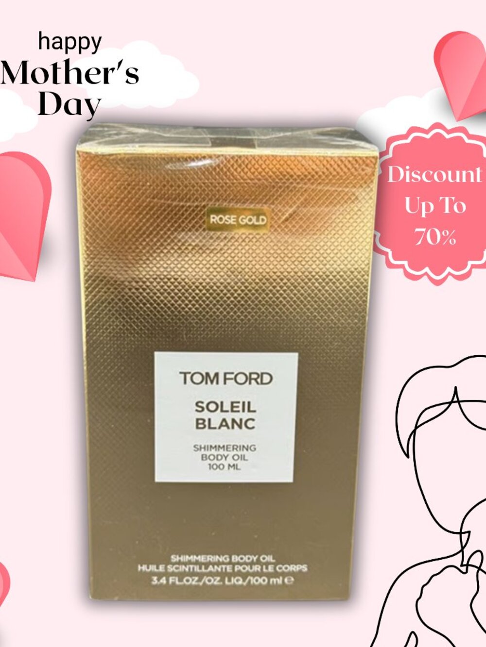 Tom Ford Ladies Private Blend Soleil Blanc Shimmering Body Oil  3.4 Oz